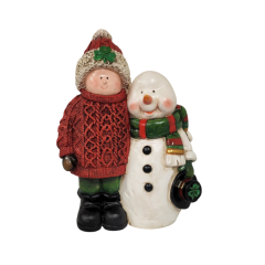 SNOWMAN WITH HIS IRISH FRIEND